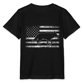 Conception de coyote pour les réacteurs de coyote - T-shirt bio MINI CREATOR Stanley/Stella Enfant - noir - Devant - Mikhail (115cm)