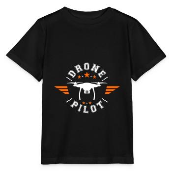 Drone Pile - Stanley/Stella MINI CREATOR Kids’ T-Shirt - black - Front - Mikhail (115cm)