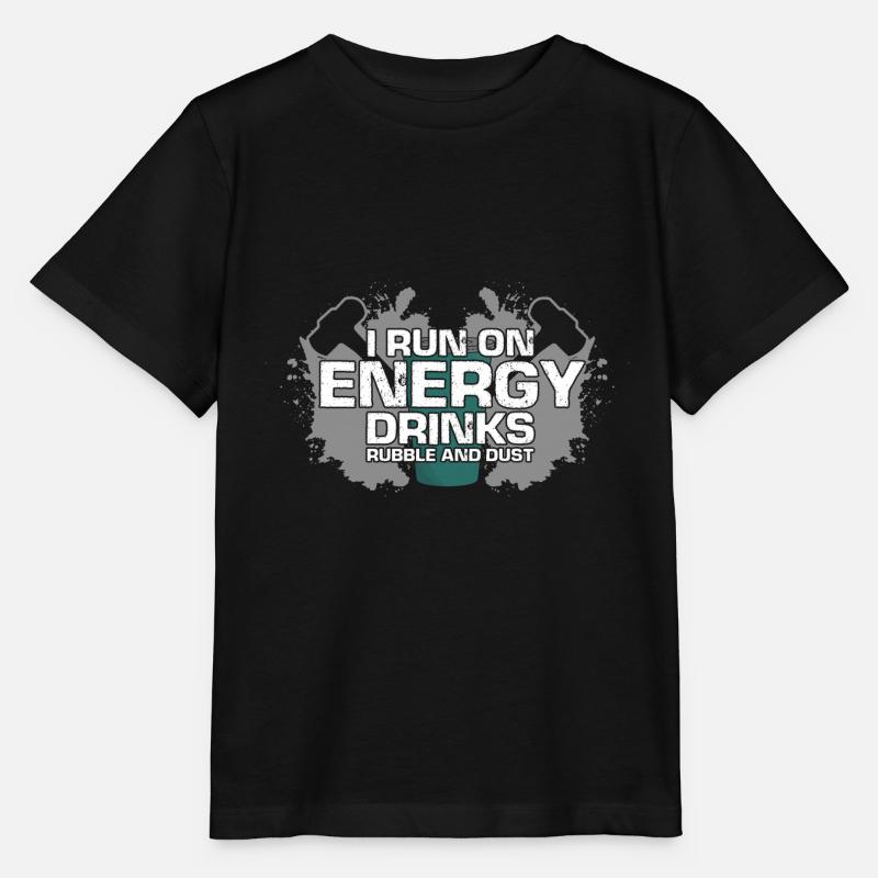 Conception de démolition de maisons et rénovation de maisons - T-shirt bio MINI CREATOR Stanley/Stella Enfant - noir