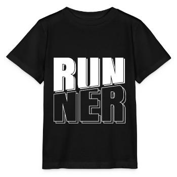 Läufer Jogger Joggen Laufen Lauf - Stanley/Stella Kinder T-Shirt MINI CREATOR  - Schwarz - Vorne - Mikhail (115cm)