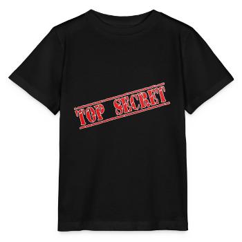 top secret J - Stanley/Stella MINI CREATOR Kids’ T-Shirt - black - Front - Mikhail (115cm)