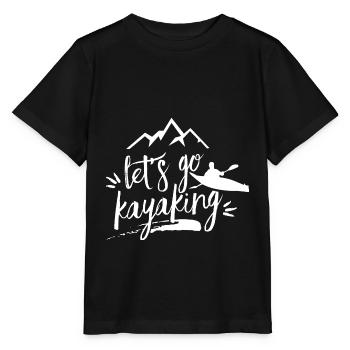 Nous allons Kayak Kayak Kayak - T-shirt bio MINI CREATOR Stanley/Stella Enfant - noir - Devant - Mikhail (115cm)