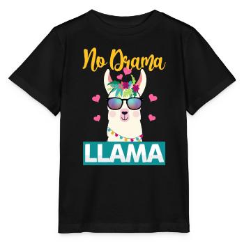 Lama Drama Jolie - T-shirt bio MINI CREATOR Stanley/Stella Enfant - noir - Devant - Mikhail (115cm)