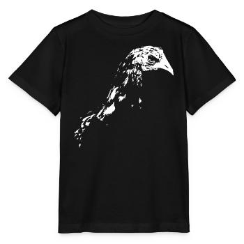 Chicken - Flower Chicken / Chicken Paper Cut - Stanley/Stella MINI CREATOR Kids’ T-Shirt - black - Front - Mikhail (115cm)