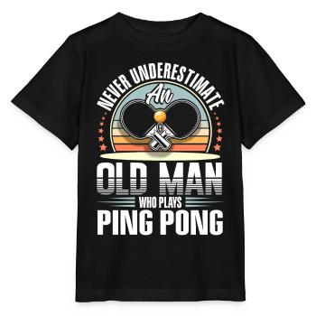 Ping-pong - T-shirt bio MINI CREATOR Stanley/Stella Enfant - noir - Devant - Mikhail (115cm)