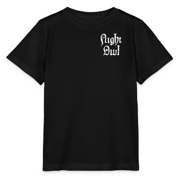 Night Owl - Stanley/Stella MINI CREATOR Kids’ T-Shirt - black - Front - Mikhail (115cm)