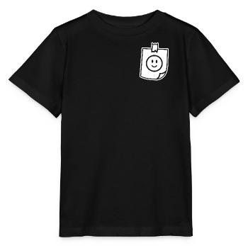 Fröhlicher Zettel Klebeband Gute Laune - Stanley/Stella Kinder T-Shirt MINI CREATOR  - Schwarz - Vorne - Mikhail (115cm)