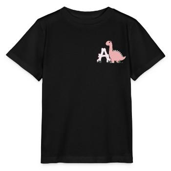 Letter A - Stanley/Stella MINI CREATOR Kids’ T-Shirt - black - Front - Mikhail (115cm)