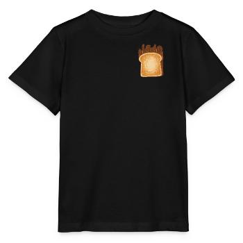 Schoko Creme Toast - Stanley/Stella Kinder T-Shirt MINI CREATOR  - Schwarz - Vorne - Mikhail (115cm)