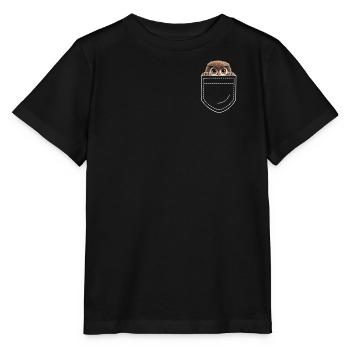 Hiboux hiboux - T-shirt bio MINI CREATOR Stanley/Stella Enfant - noir - Devant - Mikhail (115cm)