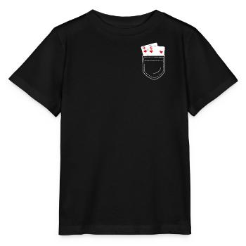 Poker - T-shirt bio MINI CREATOR Stanley/Stella Enfant - noir - Devant - Mikhail (115cm)
