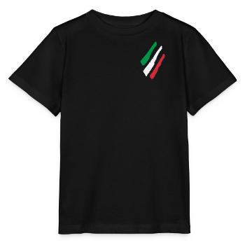 Drapeau italien - T-shirt bio MINI CREATOR Stanley/Stella Enfant - noir - Devant - Mikhail (115cm)