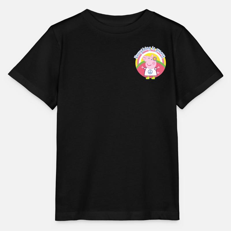 Peppa Pig Bonne Humeur - T-shirt bio MINI CREATOR Stanley/Stella Enfant - noir