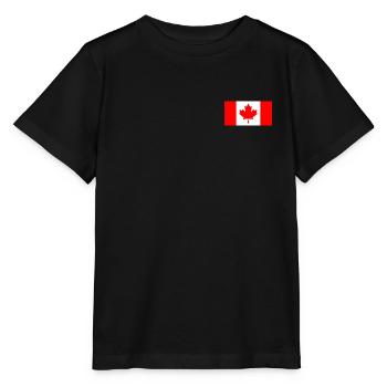 Kanada Flagge - Stanley/Stella Kinder T-Shirt MINI CREATOR  - Schwarz - Vorne - Mikhail (115cm)