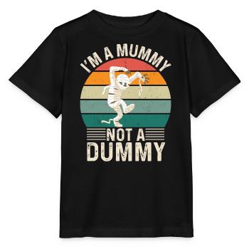 Je suis une momie, pas un mannequin - Funny Mummy - T-shirt bio MINI CREATOR Stanley/Stella Enfant - noir - Devant - Mikhail (115cm)