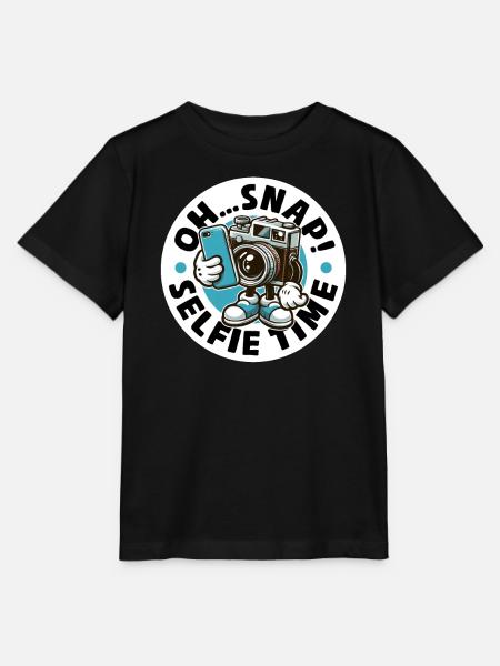 OH... SCHNAPPEN! SELFIE-ZEIT - Stanley/Stella Kinder T-Shirt MINI CREATOR - Schwarz