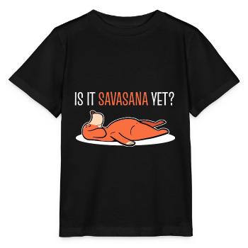 Savasana Meditation Meditieren Yoga Yogi - Stanley/Stella Kinder T-Shirt MINI CREATOR  - Schwarz - Vorne - Mikhail (115cm)