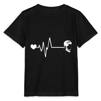 Coupe de cheveux fraîche coiffeur Pulse Heart Love - T-shirt bio MINI CREATOR Stanley/Stella Enfant - noir - Devant - Mikhail (115cm)