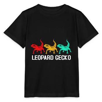 gecko - Stanley/Stella MINI CREATOR Kids’ T-Shirt - black - Front - Mikhail (115cm)