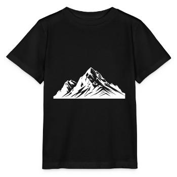 Mountains Peaks Alps - Stanley/Stella MINI CREATOR Kids’ T-Shirt - black - Front - Mikhail (115cm)