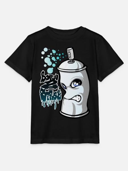 Spray and graffiti - T-shirt bio MINI CREATOR Stanley/Stella Enfant - noir