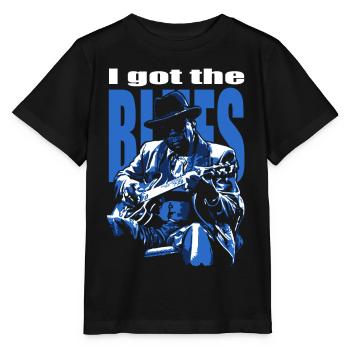 Ich habe den Blues - Stanley/Stella Kinder T-Shirt MINI CREATOR  - Schwarz - Vorne - Mikhail (115cm)