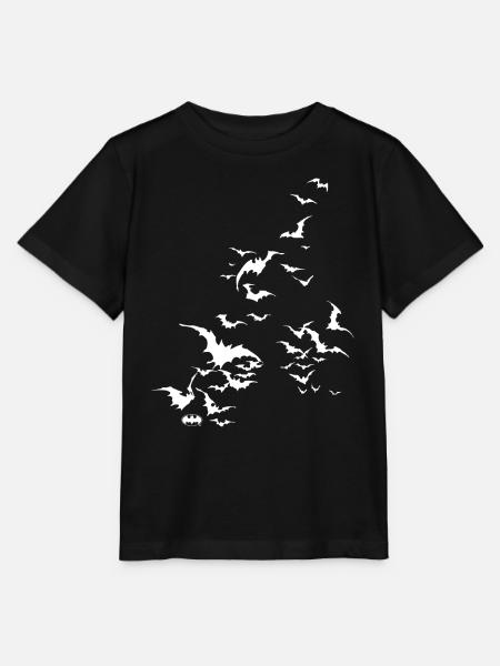 Batman Fledermaus Schwarm weiß - Stanley/Stella Kinder T-Shirt MINI CREATOR  - Schwarz