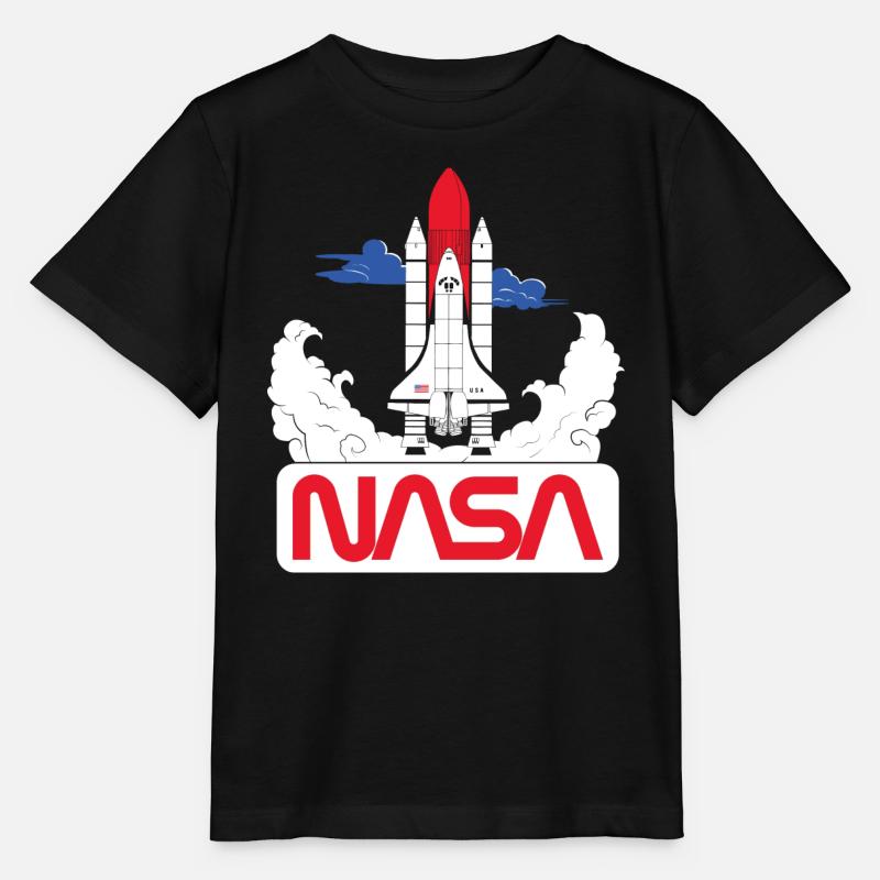 NASA Space Shuttle Start Grafik - Stanley/Stella Kinder T-Shirt MINI CREATOR - Schwarz
