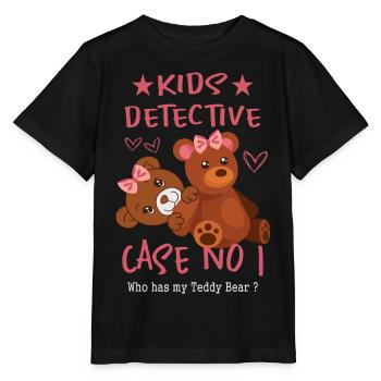 Détective pour enfants - T-shirt bio MINI CREATOR Stanley/Stella Enfant - noir - Devant - Mikhail (115cm)