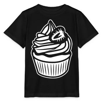 Croquis de gâteau - T-shirt bio MINI CREATOR Stanley/Stella Enfant - noir - Devant - Mikhail (115cm)