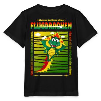 Drachen Besitzer - Stanley/Stella Kinder T-Shirt MINI CREATOR  - Schwarz - Vorne - Mikhail (115cm)