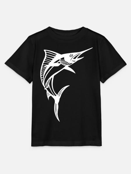 Weißer Schwertfisch - Stanley/Stella Kinder T-Shirt MINI CREATOR - Schwarz