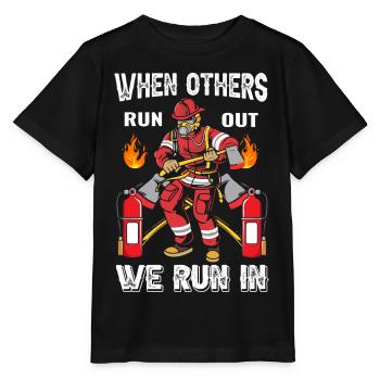 Fire brigade - Stanley/Stella MINI CREATOR Kids’ T-Shirt - black - Front - Mikhail (115cm)