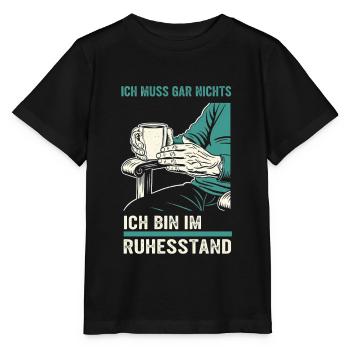 Grand-père Pension 2025 Petit-fils Cadeau Retraite Drôle - T-shirt bio MINI CREATOR Stanley/Stella Enfant - noir - Devant - Mikhail (115cm)