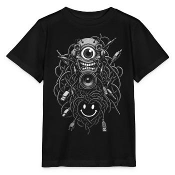 Line Cables - Stanley/Stella MINI CREATOR Kids’ T-Shirt - black - Front - Mikhail (115cm)