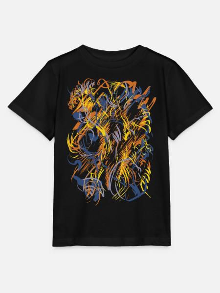 abstrakt - Stanley/Stella Kinder T-Shirt MINI CREATOR  - Schwarz