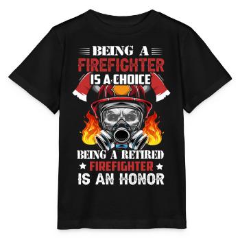Fire brigade - Stanley/Stella MINI CREATOR Kids’ T-Shirt - black - Front - Mikhail (115cm)