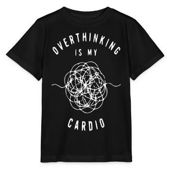 Overthinking Cardio: Scribble Loop - Stanley/Stella MINI CREATOR Kids’ T-Shirt - black - Front - Mikhail (115cm)