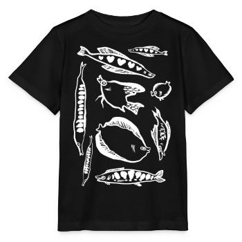 PISCES - Stanley/Stella MINI CREATOR Kids’ T-Shirt - black - Front - Mikhail (115cm)