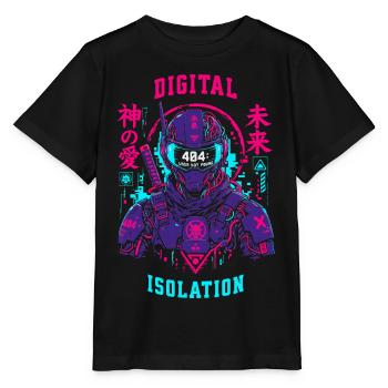 404 User Not Found Techwear Cyberpunk-Design - Stanley/Stella Kinder T-Shirt MINI CREATOR  - Schwarz - Vorne - Mikhail (115cm)
