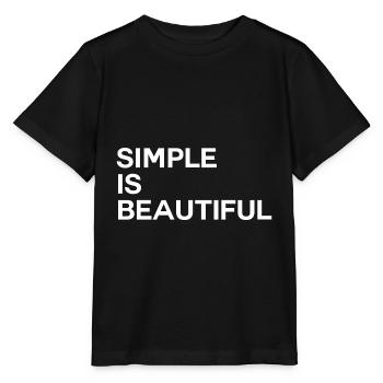 Simple Is Beautiful - Stanley/Stella MINI CREATOR Kids’ T-Shirt - black - Front - Mikhail (115cm)