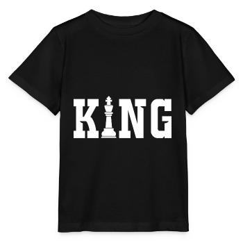 Chess King Chess Board - Stanley/Stella MINI CREATOR Kids’ T-Shirt - black - Front - Mikhail (115cm)