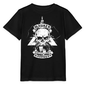 Handwerker Maurer Abzeichen - Stanley/Stella Kinder T-Shirt MINI CREATOR  - Schwarz - Vorne - Mikhail (115cm)
