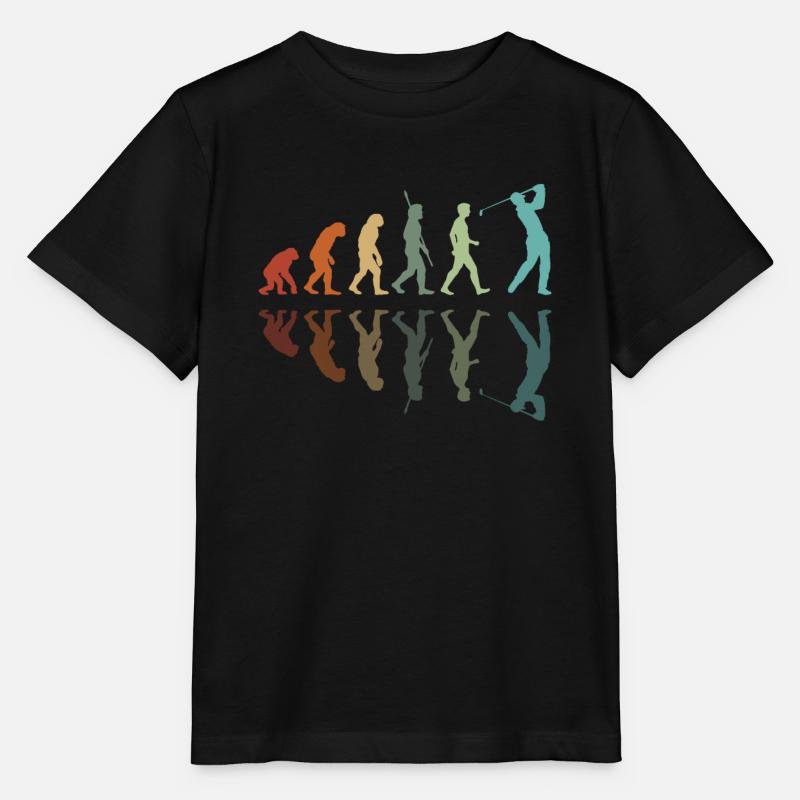 Golf Evolution - Golfer Evolution - Stanley/Stella Kinder T-Shirt MINI CREATOR  - Schwarz