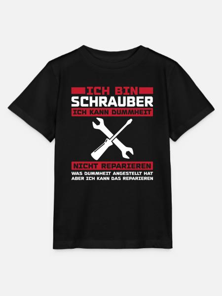 Ich bin schrauber - Stanley/Stella Kinder T-Shirt MINI CREATOR - Schwarz