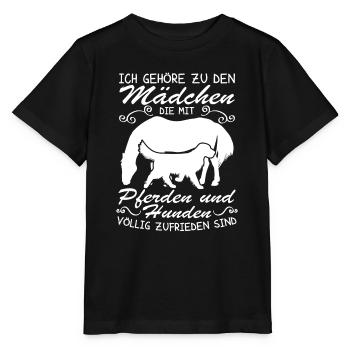 Hunden völlig zufrieden - Stanley/Stella Kinder T-Shirt MINI CREATOR  - Schwarz - Vorne - Mikhail (115cm)