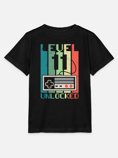 Level 11 freigeschaltet - Stanley/Stella Kinder T-Shirt MINI CREATOR - Schwarz