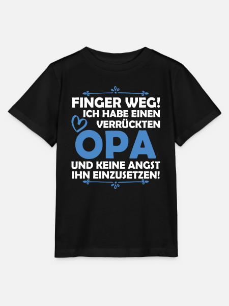 Ich habe einen verrückten Opa - Stanley/Stella Kinder T-Shirt MINI CREATOR - Schwarz
