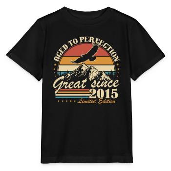 Vintage 2015 Vintage Birthday Gift Retro - Stanley/Stella MINI CREATOR Kids’ T-Shirt - black - Front - Mikhail (115cm)