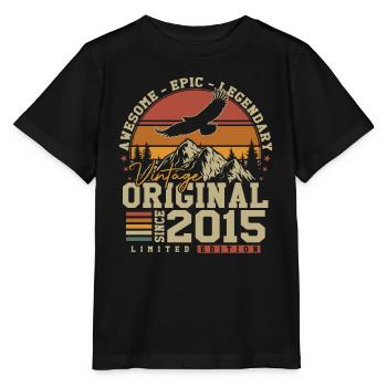 Original 2015 Vintage Retro Geburtstagsgeschenk - Stanley/Stella Kinder T-Shirt MINI CREATOR  - Schwarz - Vorne - Mikhail (115cm)